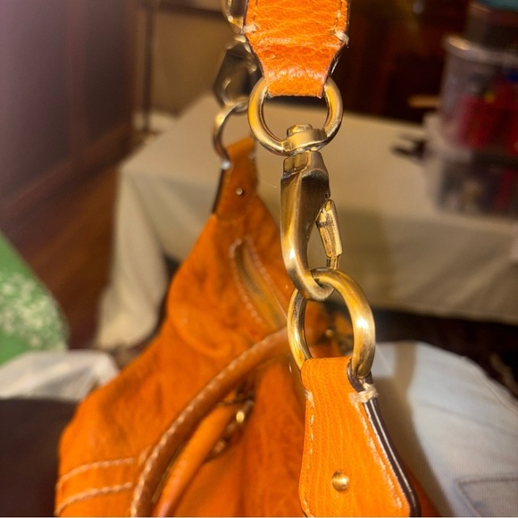 VINTAGE (LIKE NEW )ANTONIO MELANI Leather Satchel Bag, made of fine leather - Picture 4 of 17